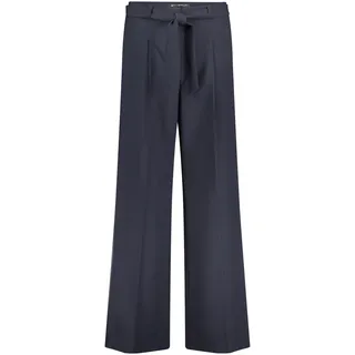 Stoffhose BETTY BARCLAY "Stoffhose unifarben", Damen, Gr. 34, EURO, blau (dunkelblau), Obermaterial: 86% Polyester PES. 14% Elasthan EL., Hosen Stoffhose