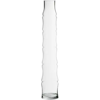 DRW Bodenvase aus Glas in Stammform, transparent, 11 x 11 x 60 cm