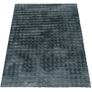 Paco Home »Arnheim 741« rechteckig 34 mm Höhe Uni Farben, modernes Design, besonders weich, Hoch-Tief Effekt