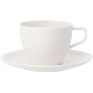 Villeroy & Boch Kaffeetasse mit Untertasse 0,25 l Weiß