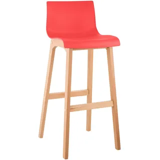 CLP Barhocker Holz rot , 41x102x46 cm , Esszimmer, Barmöbel, Barhocker