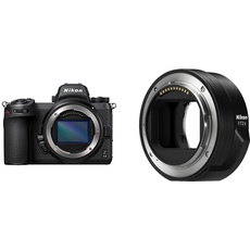 Nikon Z 6II Spiegellose Vollformat-Kamera (24,5 MP, 14 Bilder pro Sekunde, Hybrid-AF + NIKON FTZ II (Adapter für F-Mount Objektive auf Z-Mount Kameras)