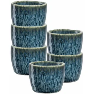 LEONARDO Eierbecher »Eierbecher Matera ø 5,2 cm 6er Set«, blau