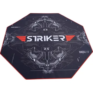 Hyrican Bodenschutzmatte »Hyrican Striker Gaming Stuhlunterlage/Bodenschutzmatte 1100x1100x2mm«, 8- eckige Form, rot