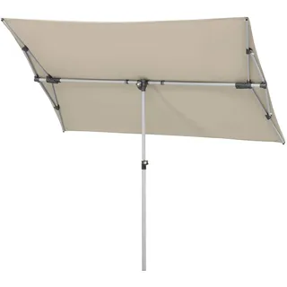 Schneider Sonnenschirm Novara, natur, 190 x 140 cm rechteckig, 758-02, Gestell Alu/Stahl, Bespannung Polyester, 5 kg