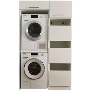 laundreezy Mehrzweckschrank-Set »LAUNDREEZY LDLK1«, weiß