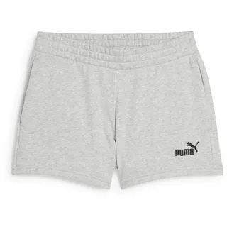 Puma ESS Small No. 1 Logo 4'' Shorts Damen Light Gray Heather XXL