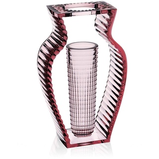 Kartell I Shine, Vasen, Rosa, 9.5 x 20 x 33 cm