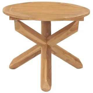 vidaXL Garten-Esstisch Ø 90 x 75 cm braun