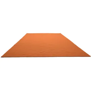 Morgenland »KELIM FANCY UNI«, rechteckig, 7 mm Höhe, reine Wolle, Wendbar, Einfarbig, Uni, Wohnzimmer orange - 200x140 cm