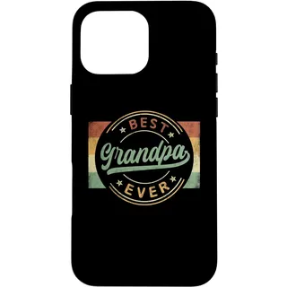 Hülle für iPhone 16 Pro Max Best Grandpa Ever Emblem Father's Day Grandpa Gifts Funny