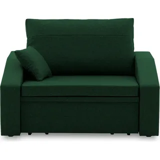 Klappsessel mit Schlaffunktion für Wohnzimmer Schlafsessel Vertico 90cm Flaschengrün - Grün