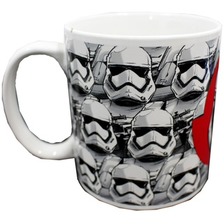 Star Wars SW02811 Stormtrooper Heat Reveal Tasse Heatreveal, Keramik, 325 ml, Schwarz