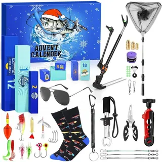 iZoeL Angeln Adventskalender 2024 Männer Teenager Junge Werkzeug Accessories