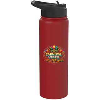 Carnival Vibes Buntes Festival-Feier-Design Stainless Steel Insulated Water Bottle