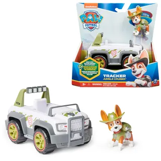 Spin Master PAW PATROL, - Dschungel-Truck mit Tracker-Figur (Sustainable Basic Vehicle/Basis Fahrzeug), Spielzeug für Kinder ab 3 Jahren