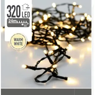 Weihnachtsbaumbeleuchtung 320 led warmweiß - Grün