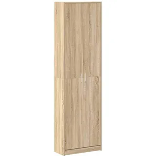 vidaXL Kleiderschrank 2-türig 55 x 150 x 25 cm Braun