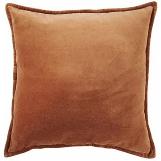 Butlers Dekokissen Cotton Velvet , Hellbraun , Textil , 45x45 cm , Heimtextilien, Wohntextilien, Kissen, Zierkissen