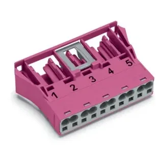 Wago 770-785 Snap-In-Buchse,5-polig,Kod. B,pink 770785  - 50 Stück