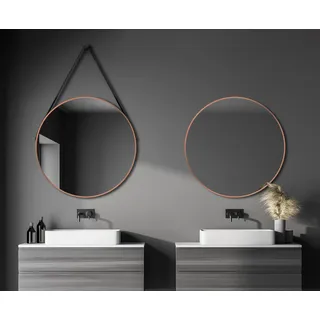 Talos DSK Design Spiegel Silver Coiffeur 80 cm, kupfer