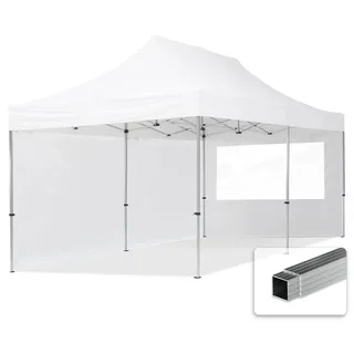 TOOLPORT Faltpavillon 3 x 6 m inkl. 2 Seitenteile Weiß