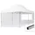 Faltpavillon 3 x 6 m inkl. 2 Seitenteile Weiß
