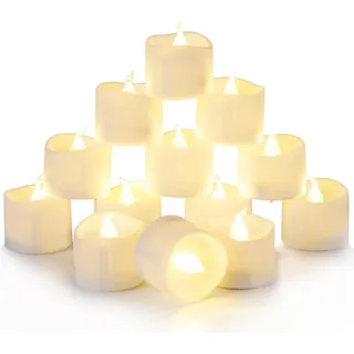 Flammlose LED Teelichter 24er Pack Sicherheit und Ambiente