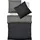 Lech W 4158 Fischgrätmuster Grau 155 x 200 cm + 2 x 80 x 80 cm
