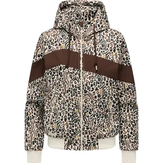 Funktionsjacke RAGWEAR "Funktionsjacke Oggie Block Leo YOUMODO", Damen, Gr. M, braun, Obermaterial: 100% Polyester PES.  Obermaterial: Futter: 100% Polyester PES., gerade, hoch geschlossener Ausschnitt, Ärmel ohne Ärmelschlitz Rippbündchen, Jacken Funktionsjacke, Wasserdichte & atmungsaktive Übergangsjacke