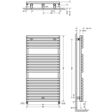 Bild von Genf 60 x 118,2 cm weiß