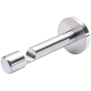 Liedeco Gardinenstangenhalter »Träger 1lfg mit Schraubkappe für 16 mm Gardinenstangen "Skandinavia"« Halter, Träger für Stangen, Rohre 16 mm, silberfarben