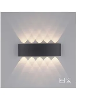 Paul Neuhaus Wandleuchte ¦ grau ¦ Maße (cm): B: 27 H: 8 T: 4.7