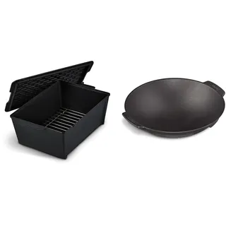 Enders® SWITCH GRID Dutch Oven, Rib Roaster & Switch Grid Wok schwarz, aus massiv, emailliertem Gusseisen