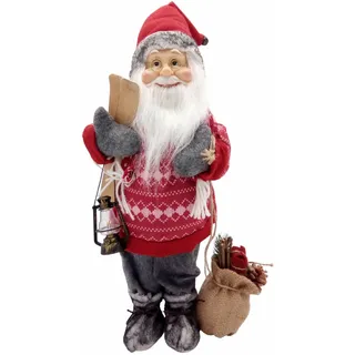 Deko-Weihnachtsmann 46cm Glockenmütze Weihnachtsdeko Figur