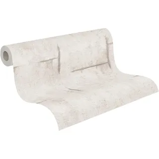 A.S. Création AS Creation Vliestapete Beton 10,05 x 0,53 m Hellgrau FSC®