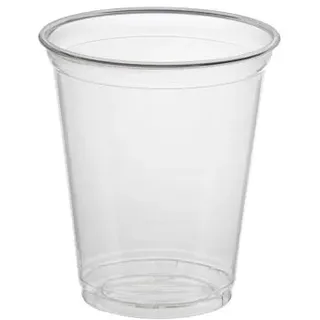 Papstar Trinkbecher / Plastikbecher "Hurricane" (50 Stück), aus PET-Kunststoff 0,3 l, Durchmesser 9,5 cm, Höhe 11,7 cm, glasklar, für Smoothies, Frozen Drinks, Desserts, wiederverwendbar #11311