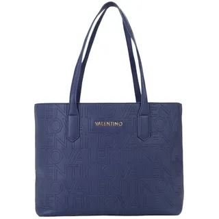 Valentino Shopper Schultertasche Pansy Shopping Bag Blu dunkelblau
