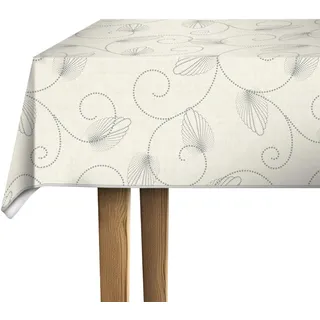 d-c-fix Wachstuchtischdecke – Jolice creme (150 cm rund) – Tischunterlage für Küchen- und Esstisch – lebensmittelechtes & abwaschbares Esstischset