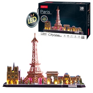 3D Puzzle Beleuchtet - Paris Led | 3D Puzzle Mit Licht | 3D Puzzle Erwachsene | 3D Puzzle Kinder Ab 8 Jahre | Modellbausatz Erwachsene | Bausatz Erwachsene