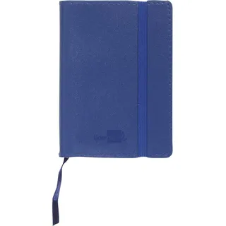 Liderpapel Leder-Notizbuch, A6, 120 Blatt, 70 g/m2, Querformat, ohne Rand, Blau, LD05