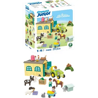 Playmobil Junior Bauernhof-Abenteuer mit Traktor 71656