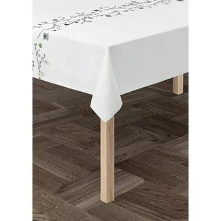 Kähler Tischdecke 150x220 cm Hammershøi Christmas Dänisches Design, Weiss