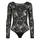 Damen Shapewear Ganzkörper-Body Schwarz 4XL