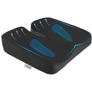 COEHSFY Orthopädisches Sitzkissen Gedächtnis Auto Büro Steißbein Entlast | Steißbein-Aussparung Entlastet Rücken & Hüften, 45x40CM, Rutschfest, Atmungsaktiv, Ideal Für Dauersitzen