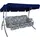 Hollywoodschaukel Blau 3-Sitzer