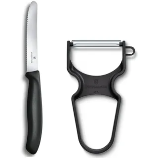 Victorinox Swiss Classic Gemüsemesser-Set 2-tlg.  Schwarz