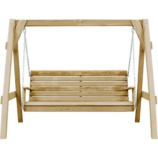 vidaXL Schaukelbank Imprägniertes Kiefernholz 205x150x157 cm - Braun