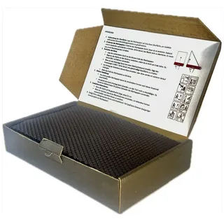 Ubswax Bienenwachsplatten Kerzen Set – 10 farbige Wachsplatten 20x12 cm mit Docht – Kerzen selber machen DIY – Bastelset aus Bienenwachs für kreative Projekte (Schwarz)