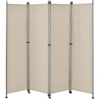 pro.tec Paravent Sichtschutz Spanische Wand Garten Sandfarben